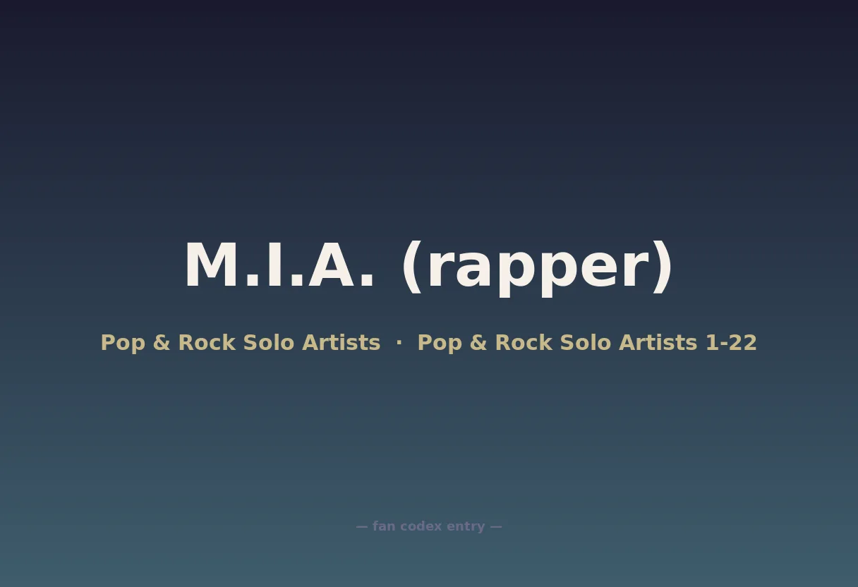 M.I.A. (rapper)